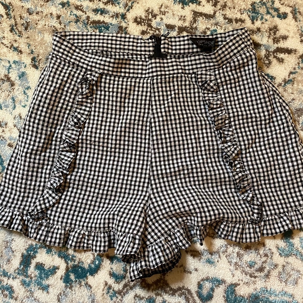 TOPSHOP ruffle shorts